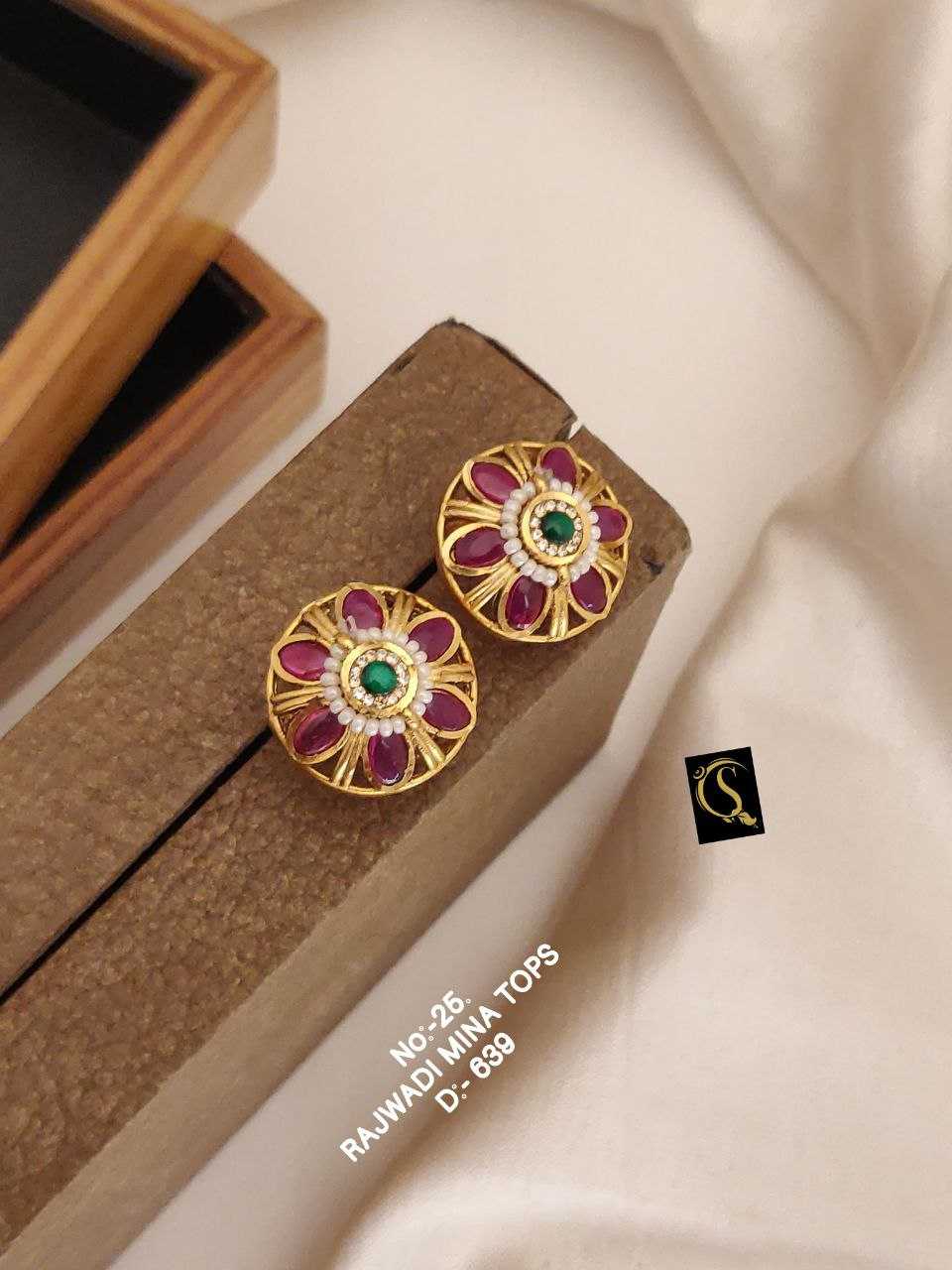 YNF BRASS EARRING4 WOMEN JEWELLREY WHOLESALE KUNDAN EARRINGS MANUFACTURER