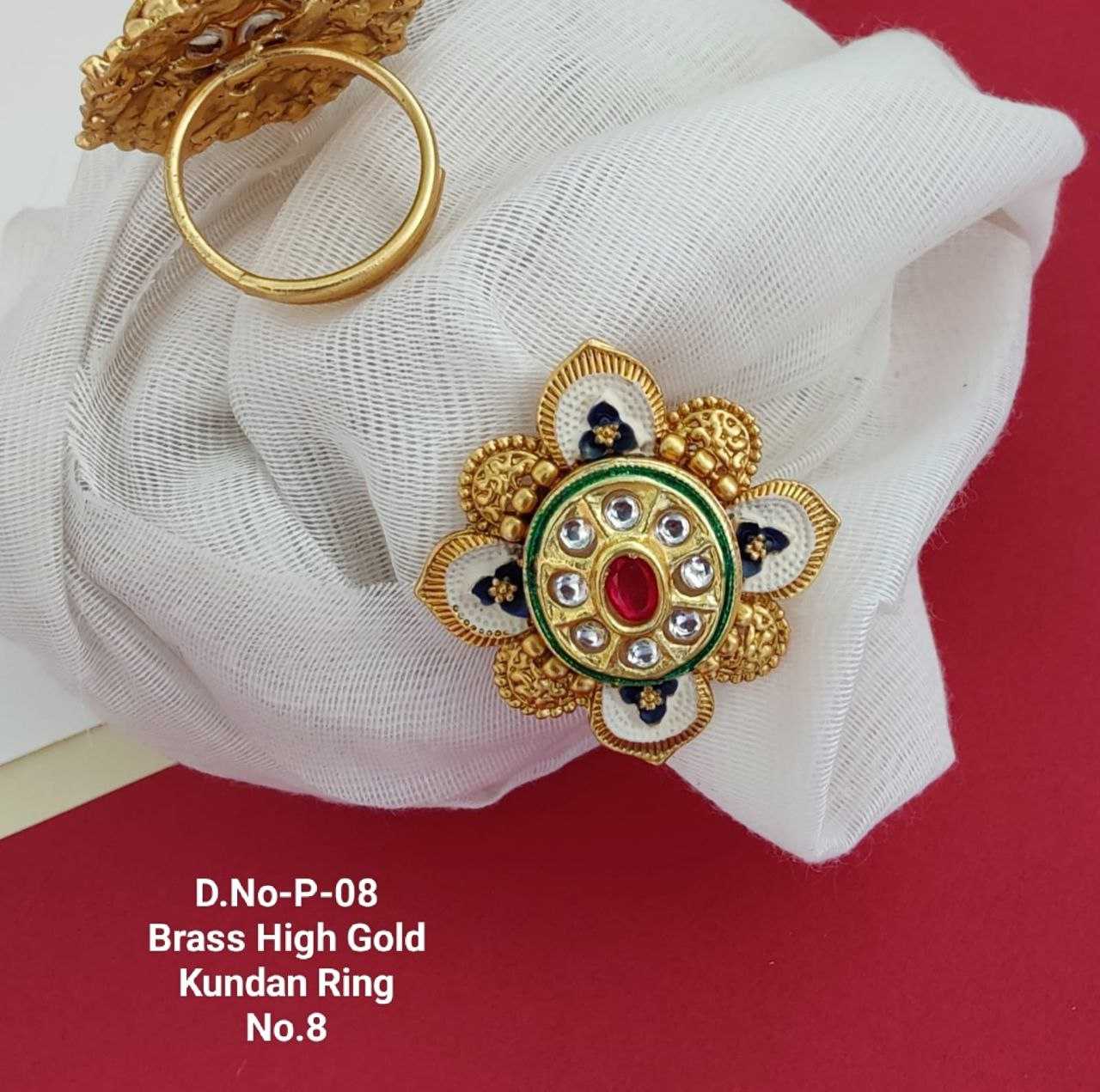 YNF BRASS KUNDAN2 WOMENS JEWELLREY WHOLESALE KUNDAN FINGER RINGS MANUFACTURER