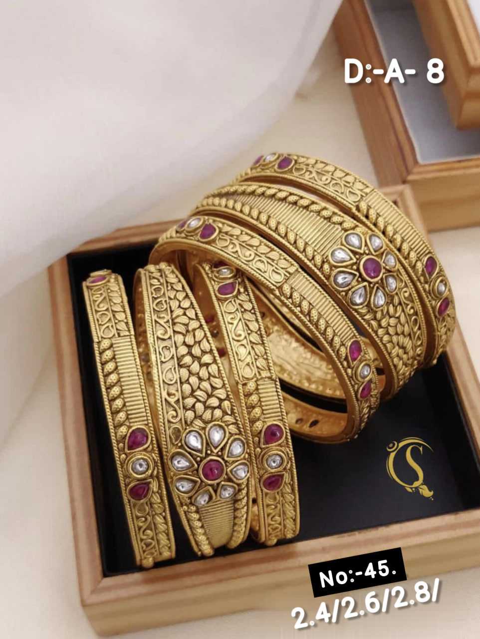 YNF BRASS 148A WOMENS JEWELLERY WHOLESALE RAJWADI BANGLES MANUFACTURER