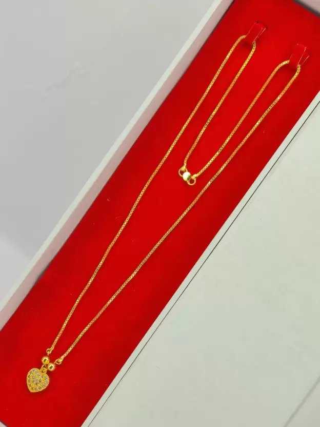 YNF BRASS KESH191 KAC279 WOMENS JEWELLERY WHOLESALE WOMEN CHAIN CHAIN PENDANT SET GOLD CHAIN FASHION PENDANT MANUFACTURER