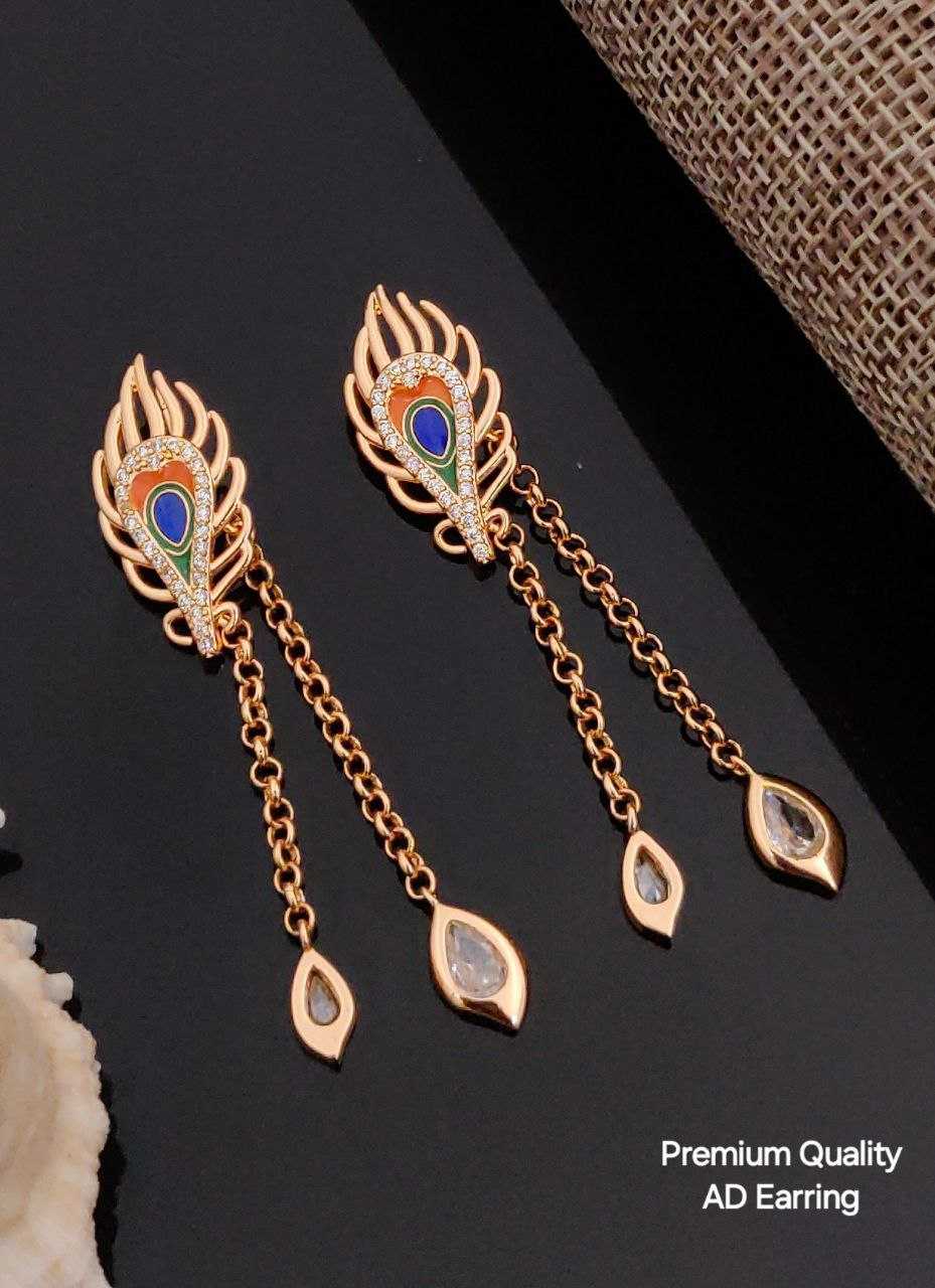 YNF BRASS KESH193 ROR104 WOMENS JEWELLERY WHOLESALE FANCY EARRINGS LONG EARRINGS MANUFACTURER