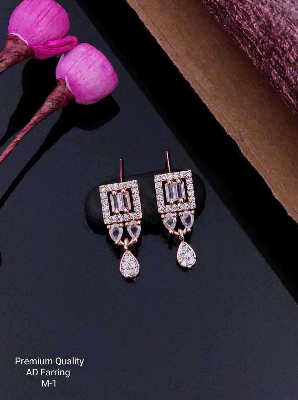 YNF BRASS KESH193 ROR83 B WOMENS JEWELLERY WHOLESALE FANCY EARRINGS AD DIAMOND EARRINGS MANUFACTURER