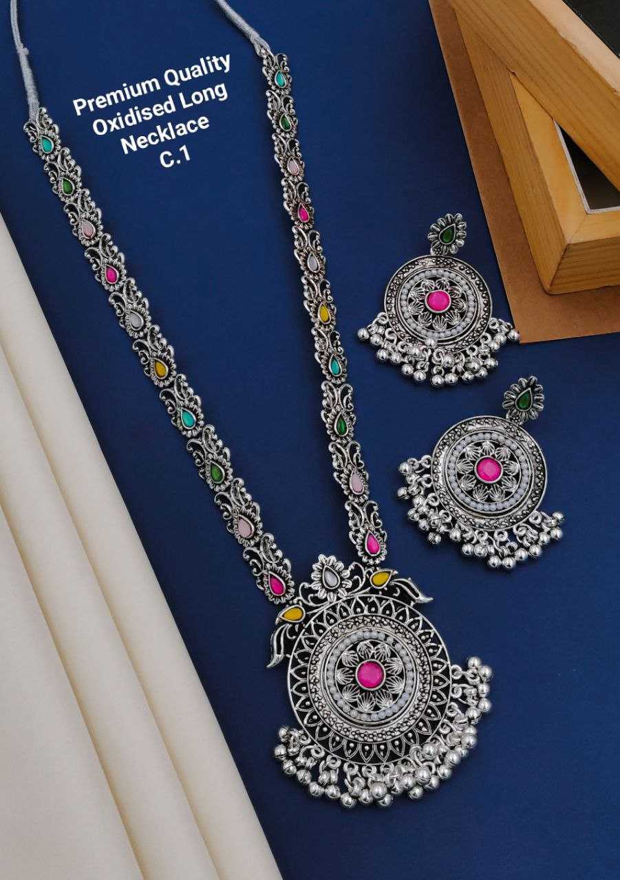 YNF BRASS KESH193 ROR96 WOMENS JEWELLERY WHOLESALE OXIDIZED JEWELLERY SET MANUFACTURER