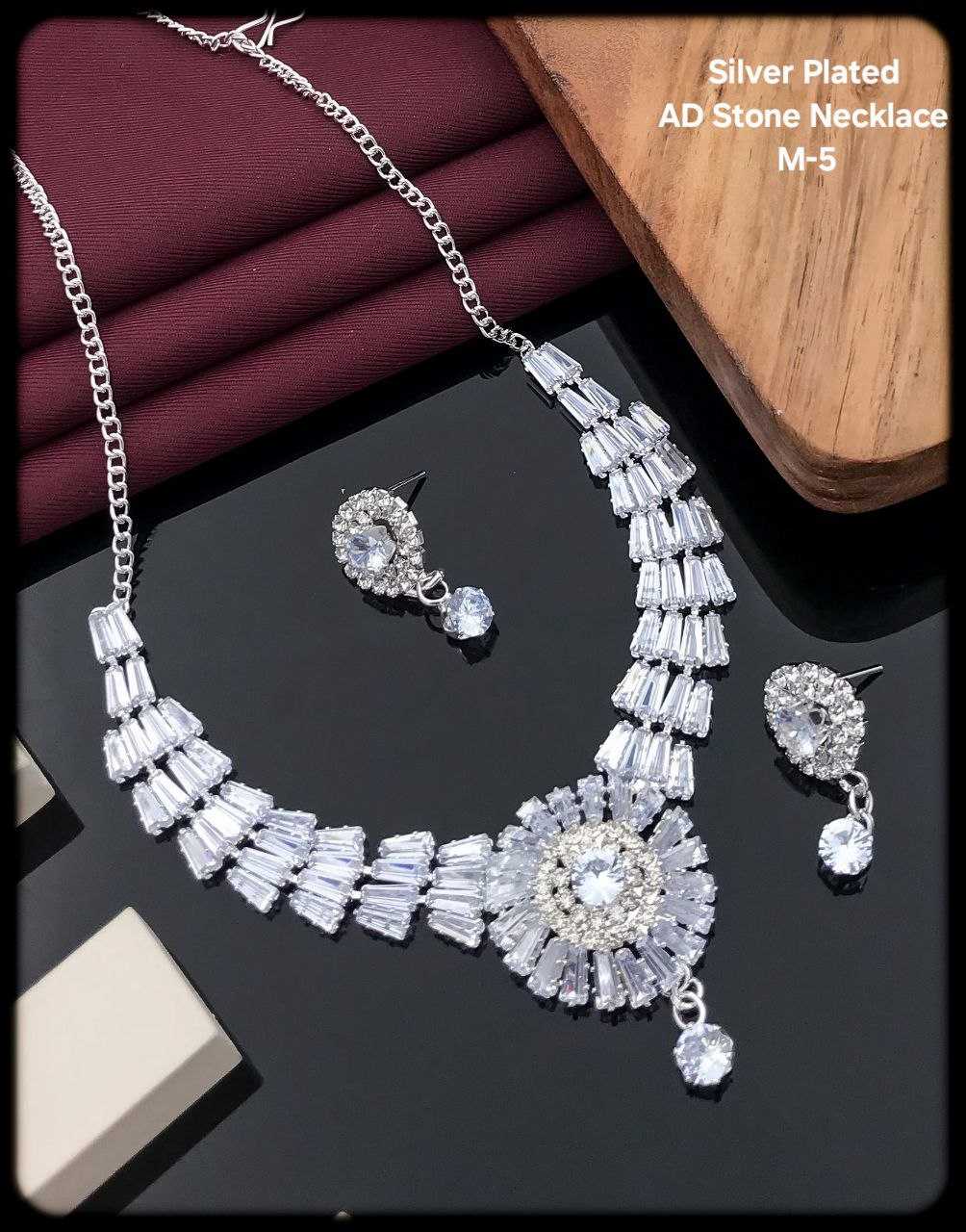 YNF BRASS KESH193 ROR127 WOMENS JEWELLERY WHOLESALE AD DIAMOND NECKLACES ALLOY NECKLACEMANU FACTURER - Jewellery Export