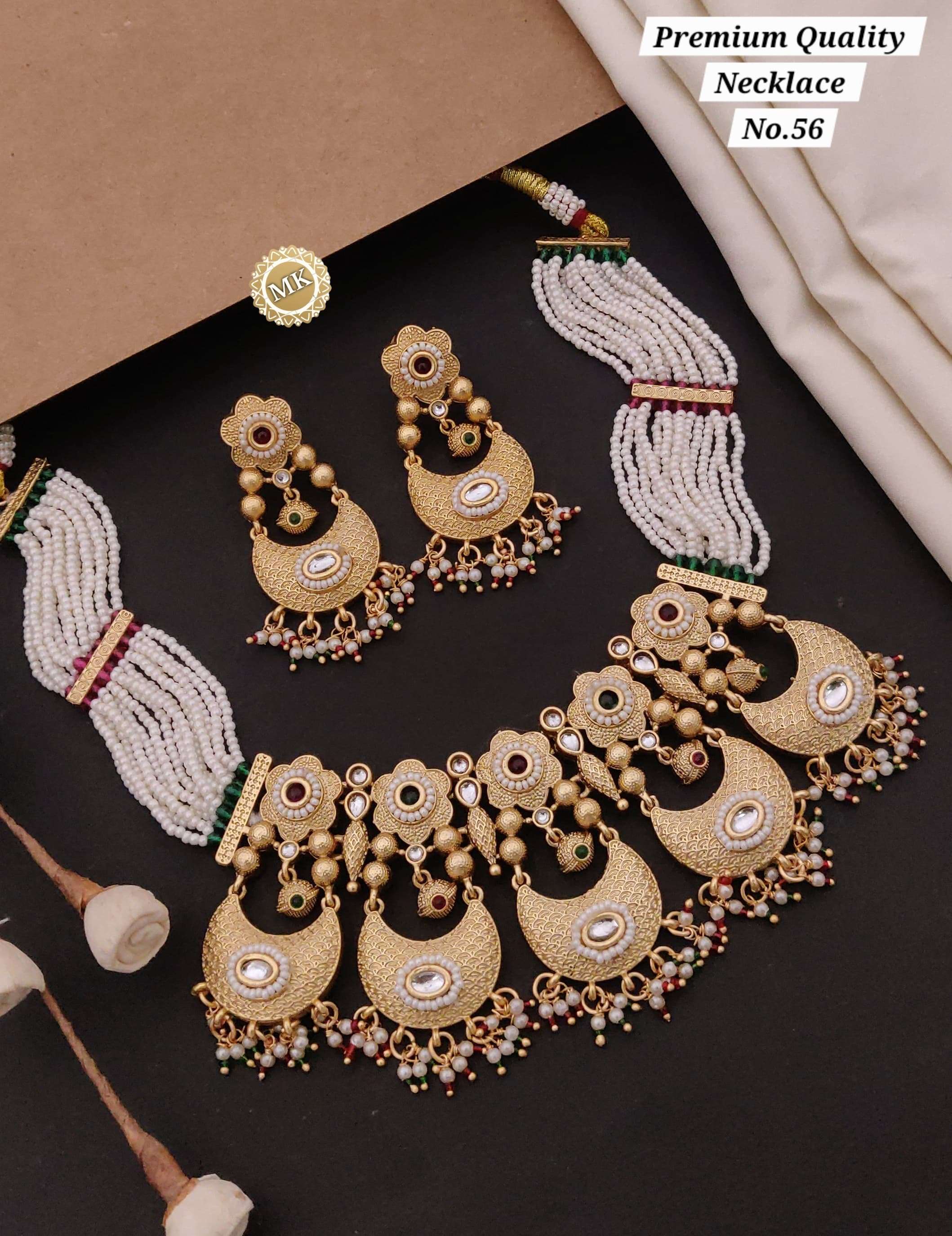 YNF BRASS KESH477 SMN10-99 WOMENS JEWELLERY WHOLESALE NECKLACE SET MANUFACTURER - Jewellery Export