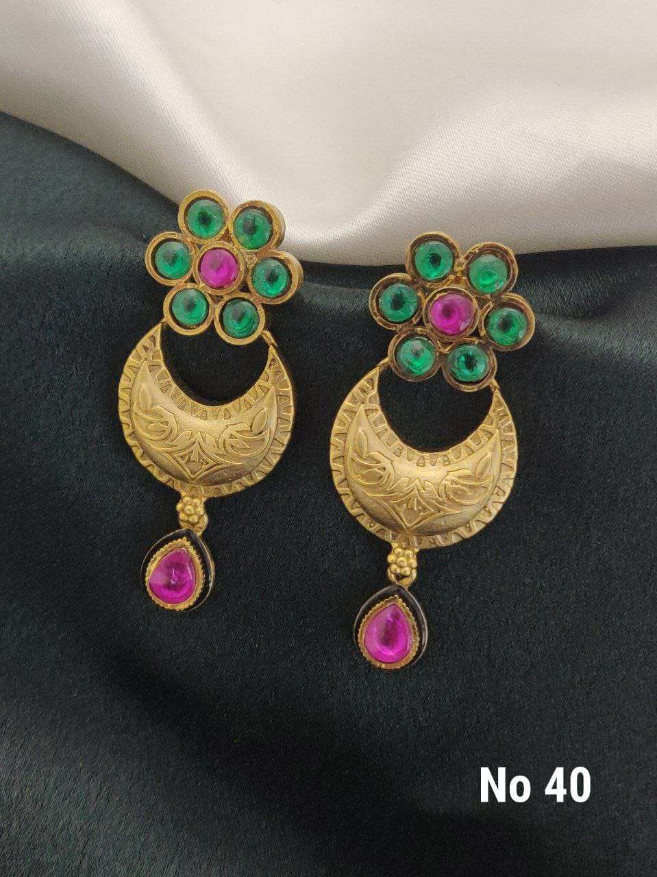 YNF BRASS KESH477 SMN12-3 WOMENS JEWELLERY WHOLESALE EARRING SET MANUFACTURER - Jewellery Export