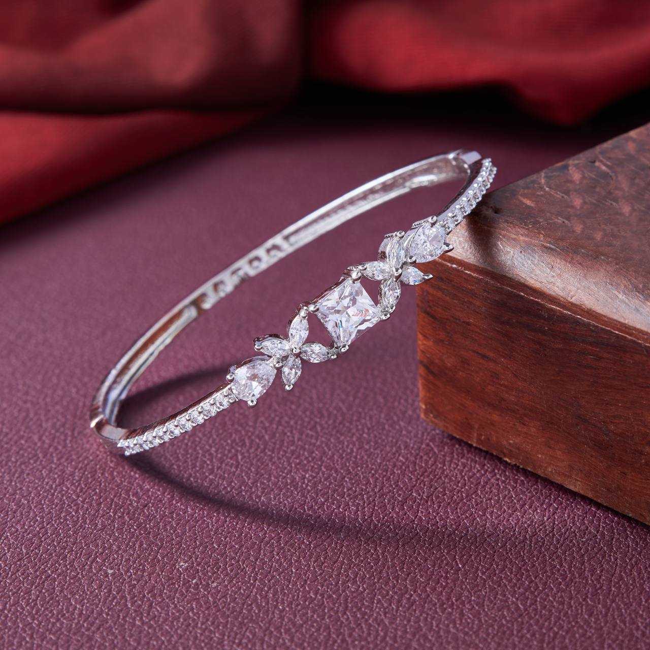 Ynf AD Diamond Womens Jewellery Wholesale AD Diamond Bracelet Diamond Bracelets Fashion Bracelets Manufacturer - Jewellery Export