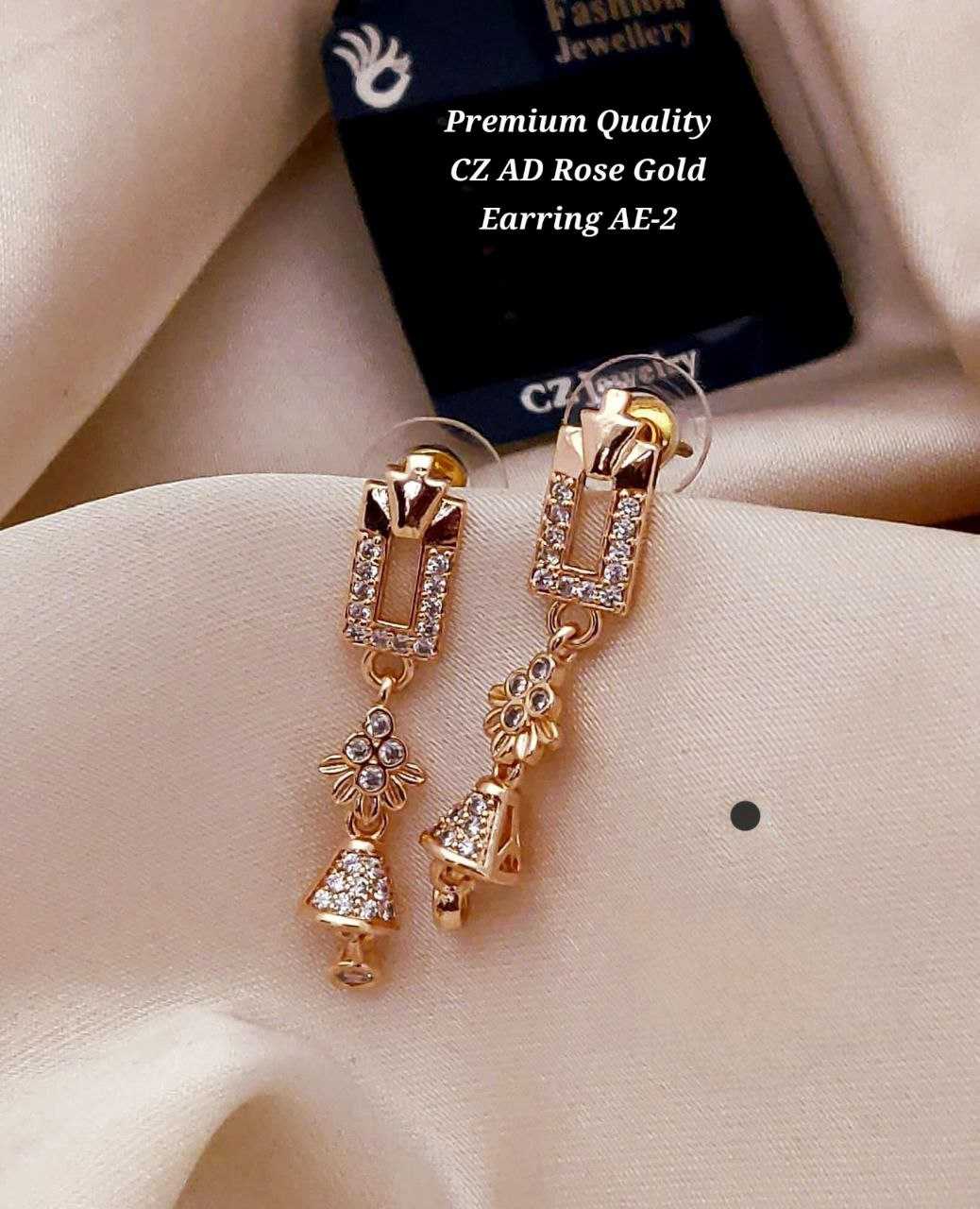 Ynf AD Diamond Womens Jewellery Wholesale Fancy Earrings AD Diamond Earring Artificial Earring Manufacturer - Jewellery Export