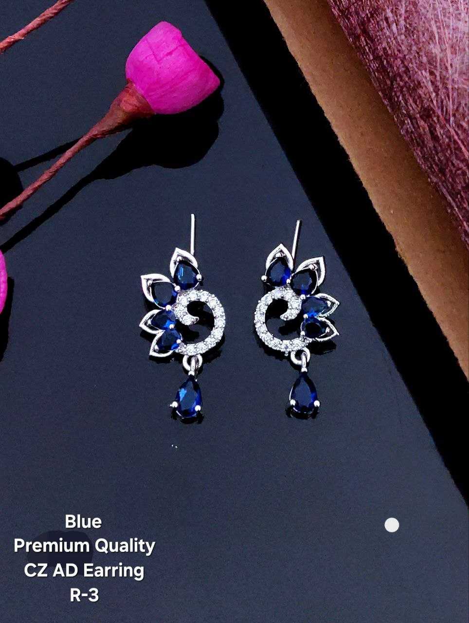 Ynf AD Diamond Womens Jewellery Wholesale Fancy Earrings AD Diamond Earring Artificial Earring Manufacturer - Jewellery Export
