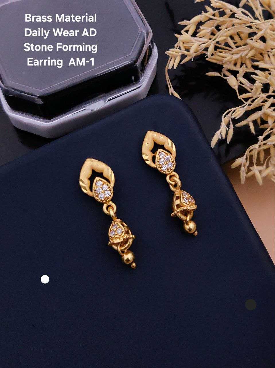 Ynf AD Diamond Womens Jewellery Wholesale Fancy Earrings AD Diamond Earring Party Wear Jewelry Manufacturer - Jewellery Export