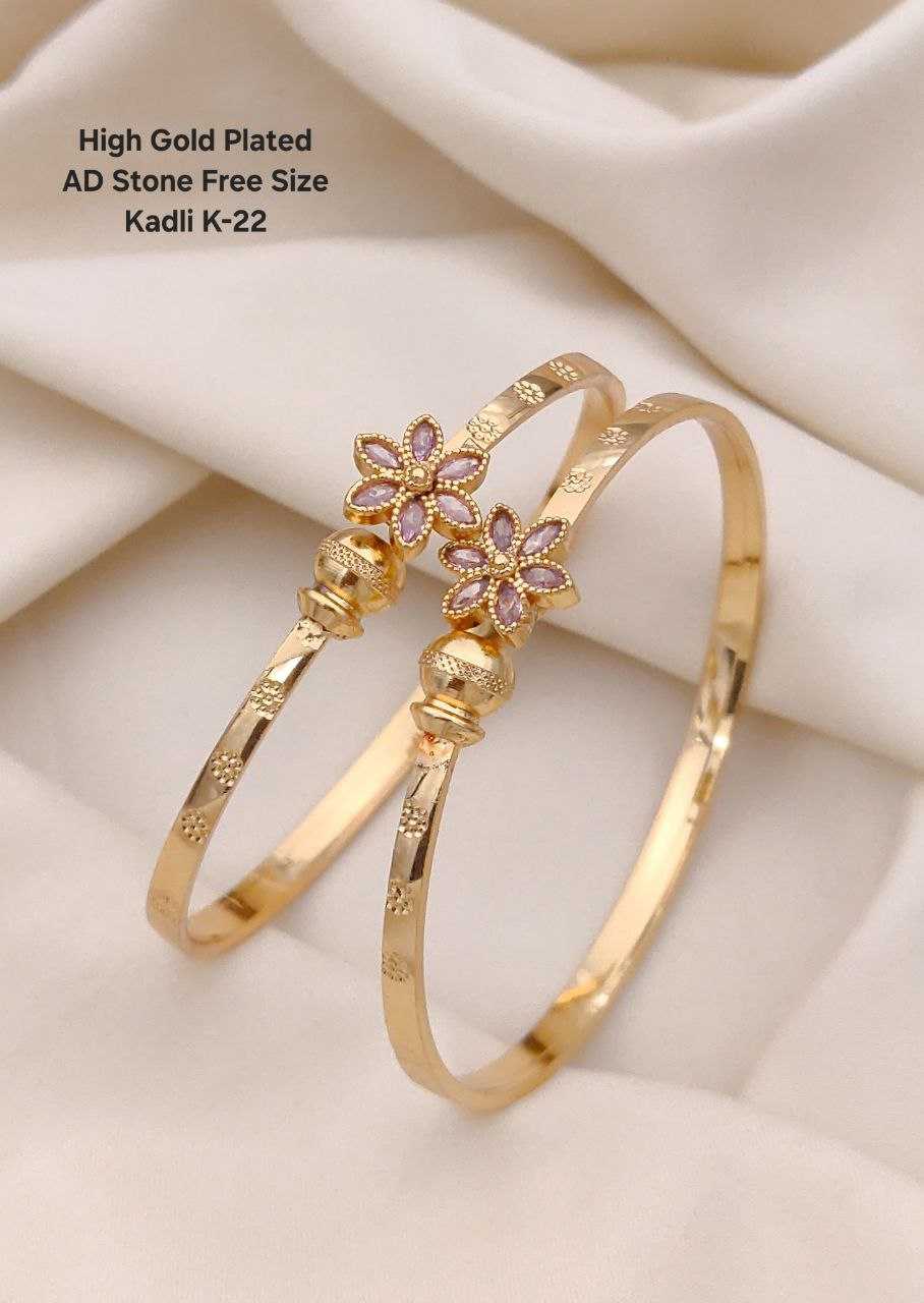 Ynf Brass KESH193 Womens Jewellery Wholesale AD Diamond Bangles Brass Gold Bangles Designer Bangles Manufacturer - Jewellery Export