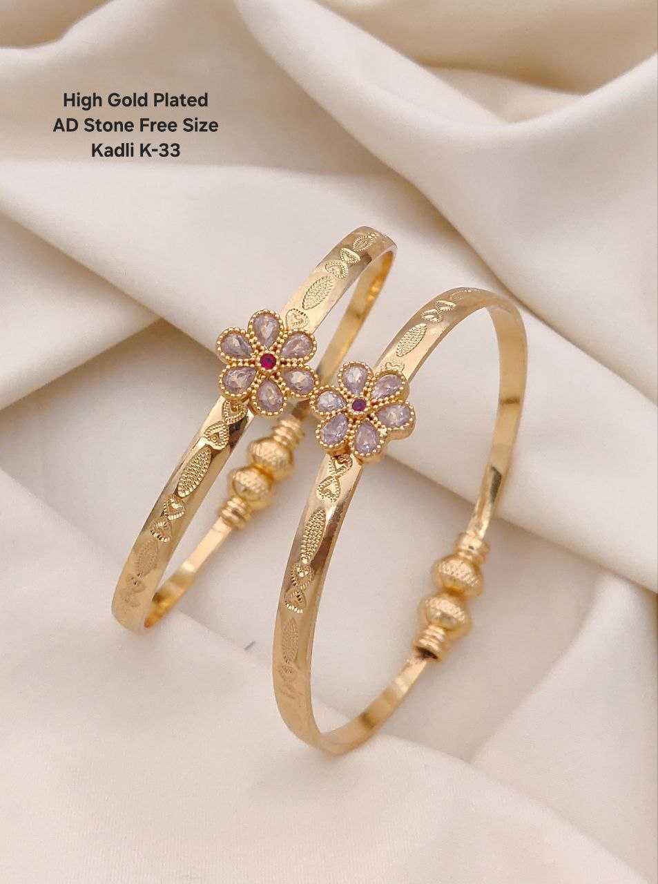 Ynf Brass KESH193 Womens Jewellery Wholesale AD Diamond Bangles Brass Gold Bangles Designer Bangles Manufacturer - Jewellery Export