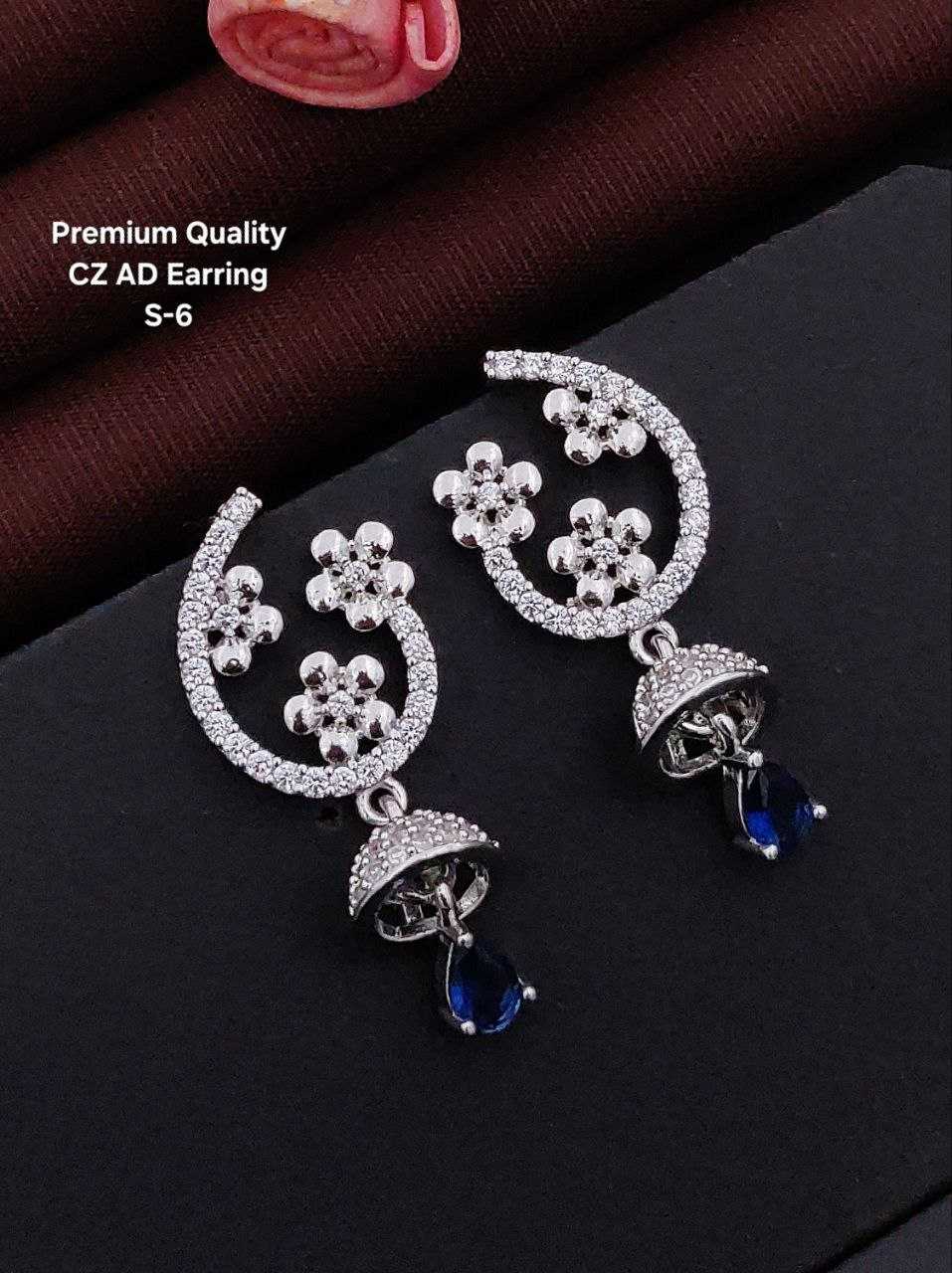 Ynf Brass KESH193 Womens Jewellery Wholesale Fancy Earrings AD Diamond Earring Artificial Earring Manufacturer - Jewellery Export