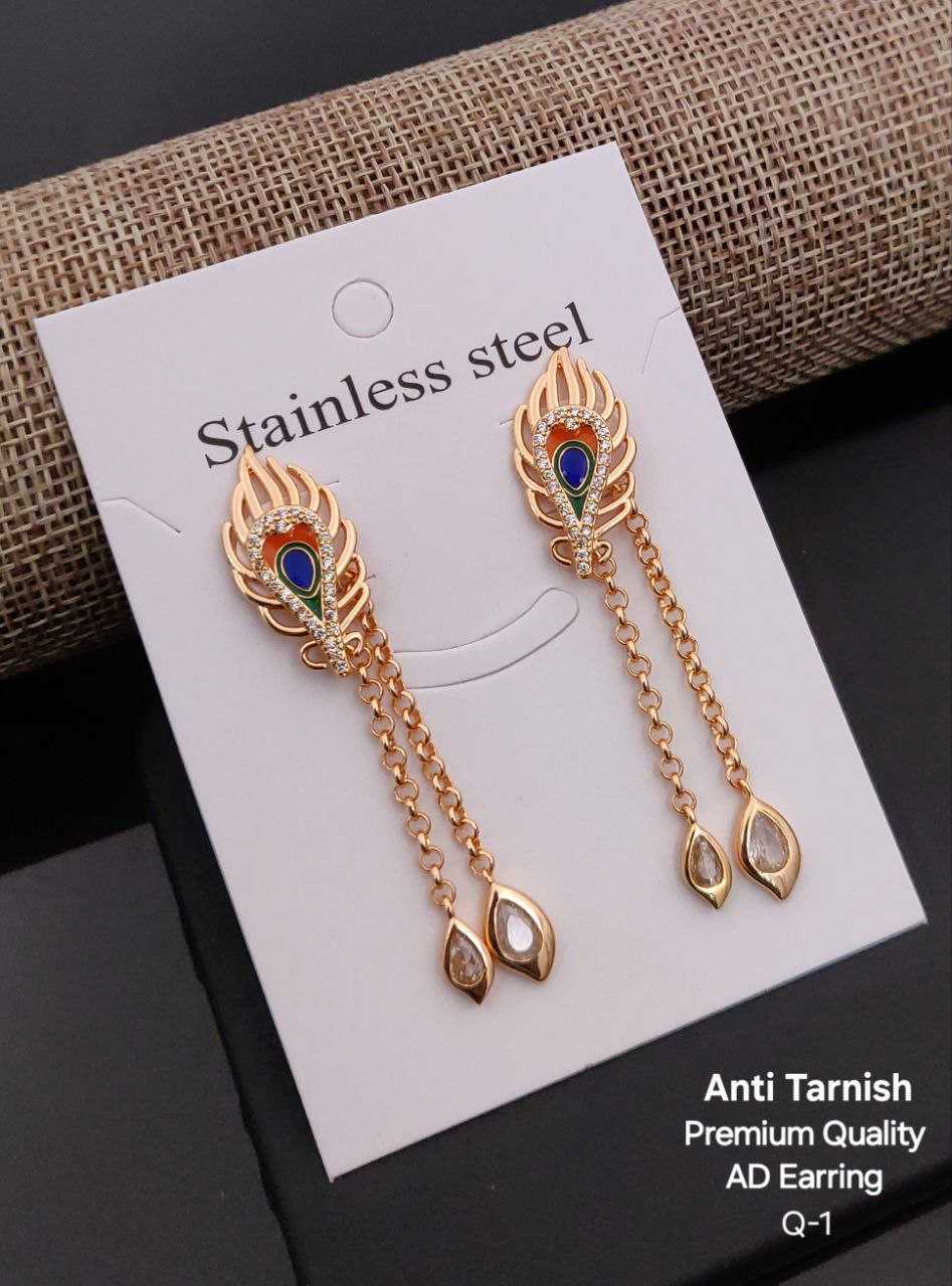 Ynf Brass KESH483 Womens Jewellery Wholesale Fancy Earrings Artificial Earring Long Earrings Manufacturer - Jewellery Export