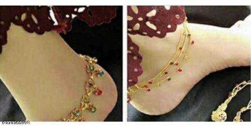 Ynf Brass Womens Jewellery Wholesale Fancy Anklet Anklets Artificial Anklets Manufacturer - Jewellery Export