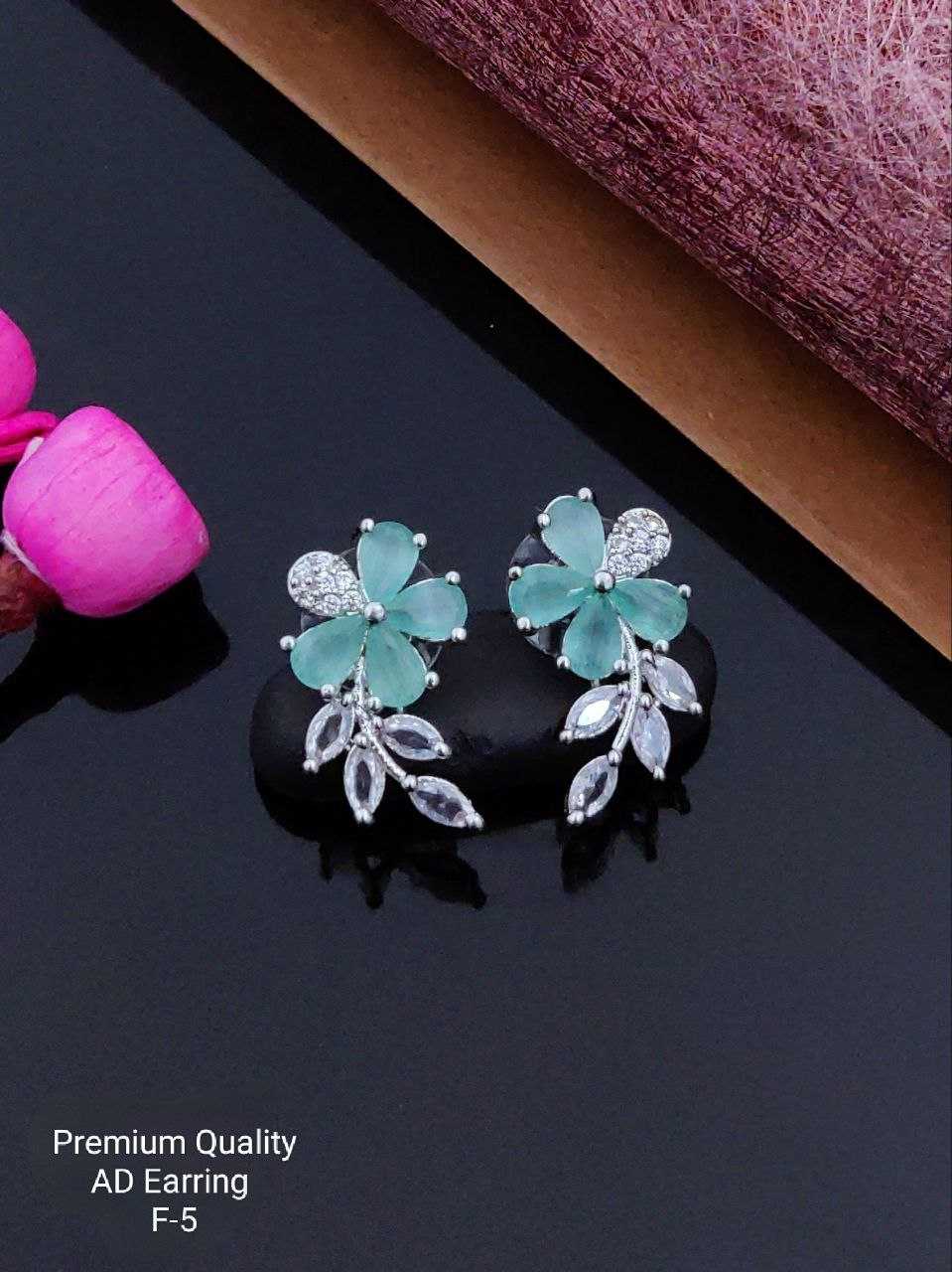 Ynf Brass Womens Jewellery Wholesale Fancy Earrings AD Diamond Earring Artificial Earring Manufacturer - Jewellery Export