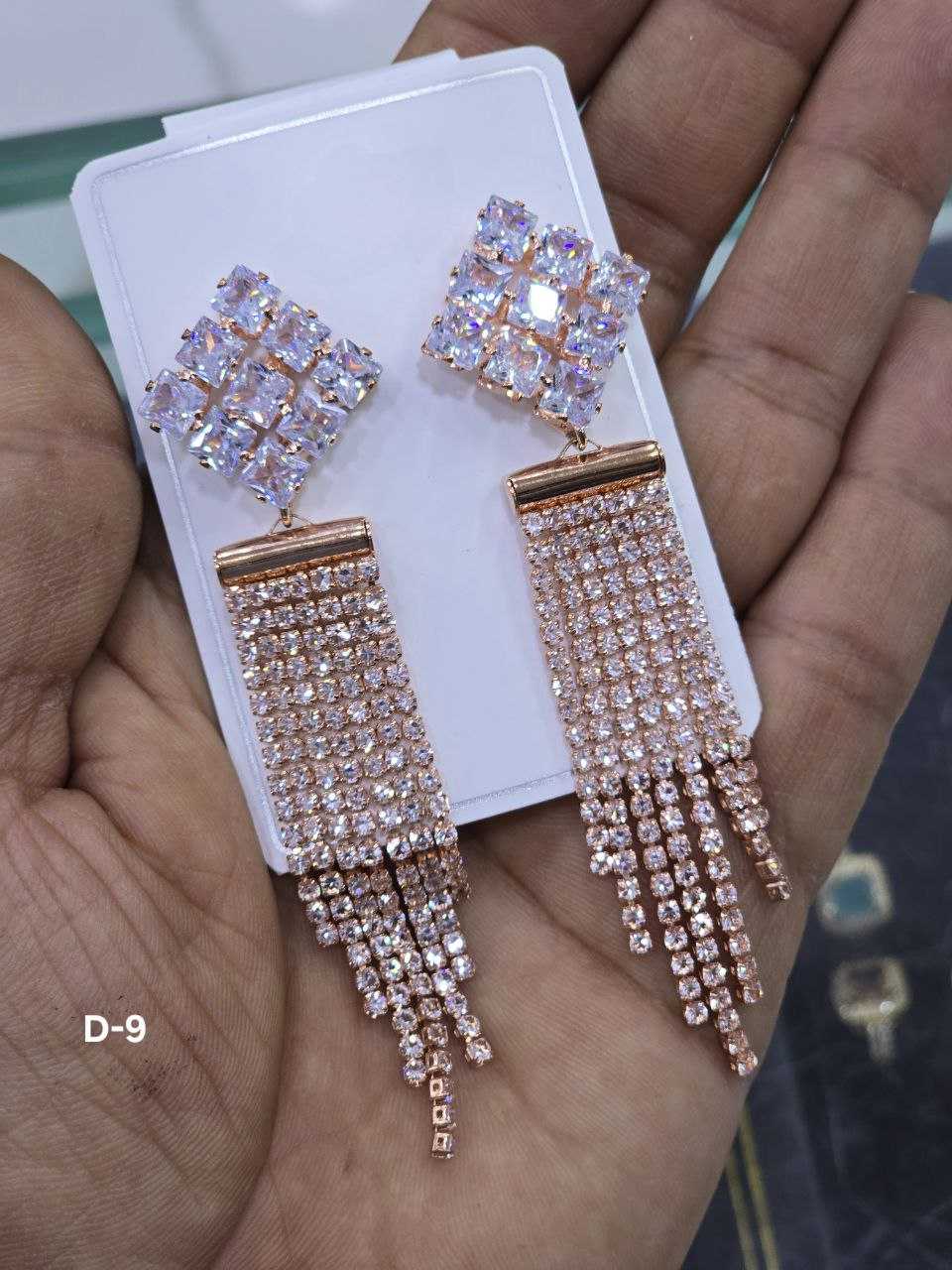 Ynf Brass Womens Jewellery Wholesale Fancy Earrings AD Diamond Earring Artificial Earring Manufacturer - Jewellery Export