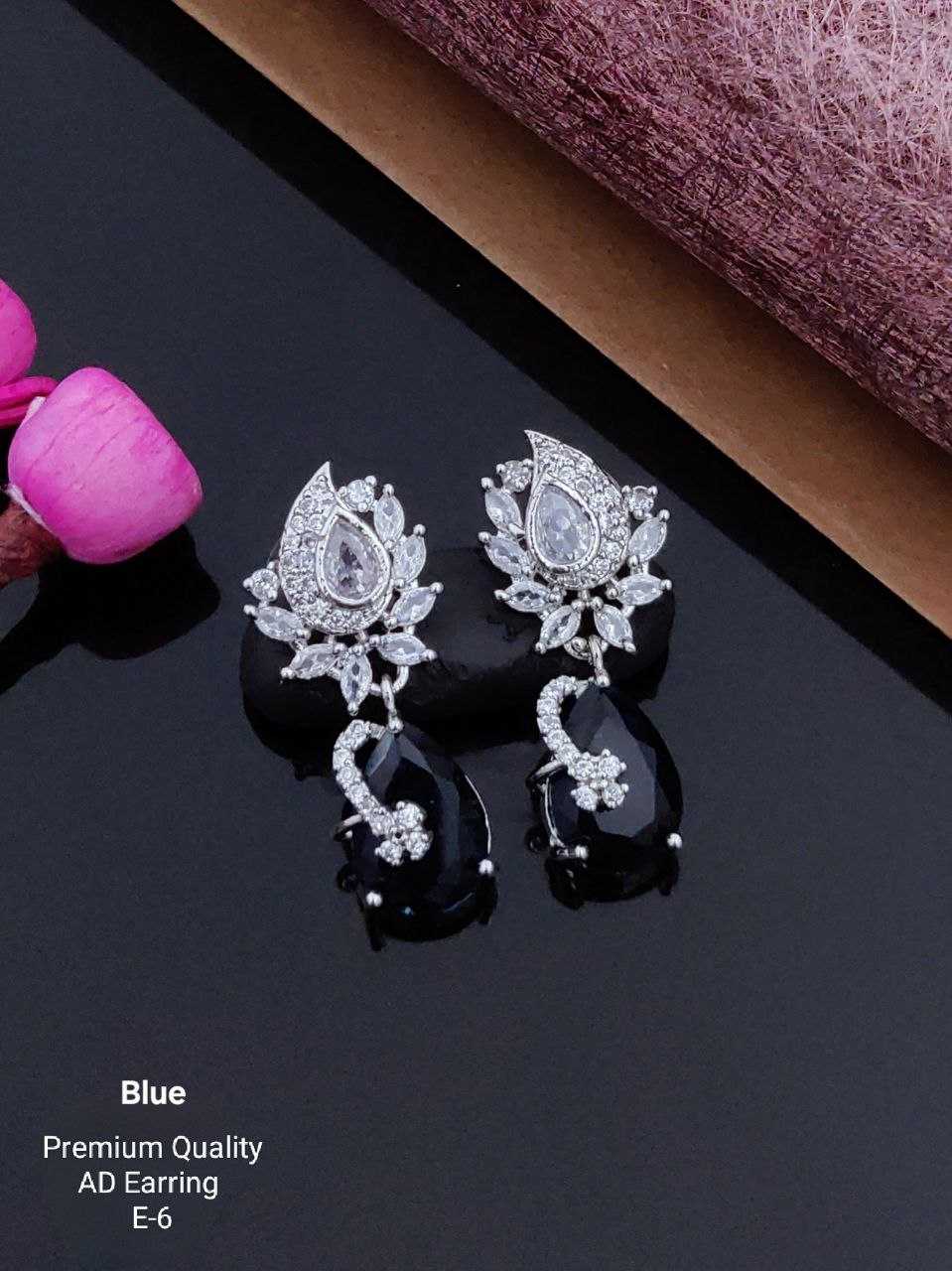 Ynf Brass Womens Jewellery Wholesale Fancy Earrings AD Diamond Earring Earrings With Stones Manufacturer - Jewellery Export