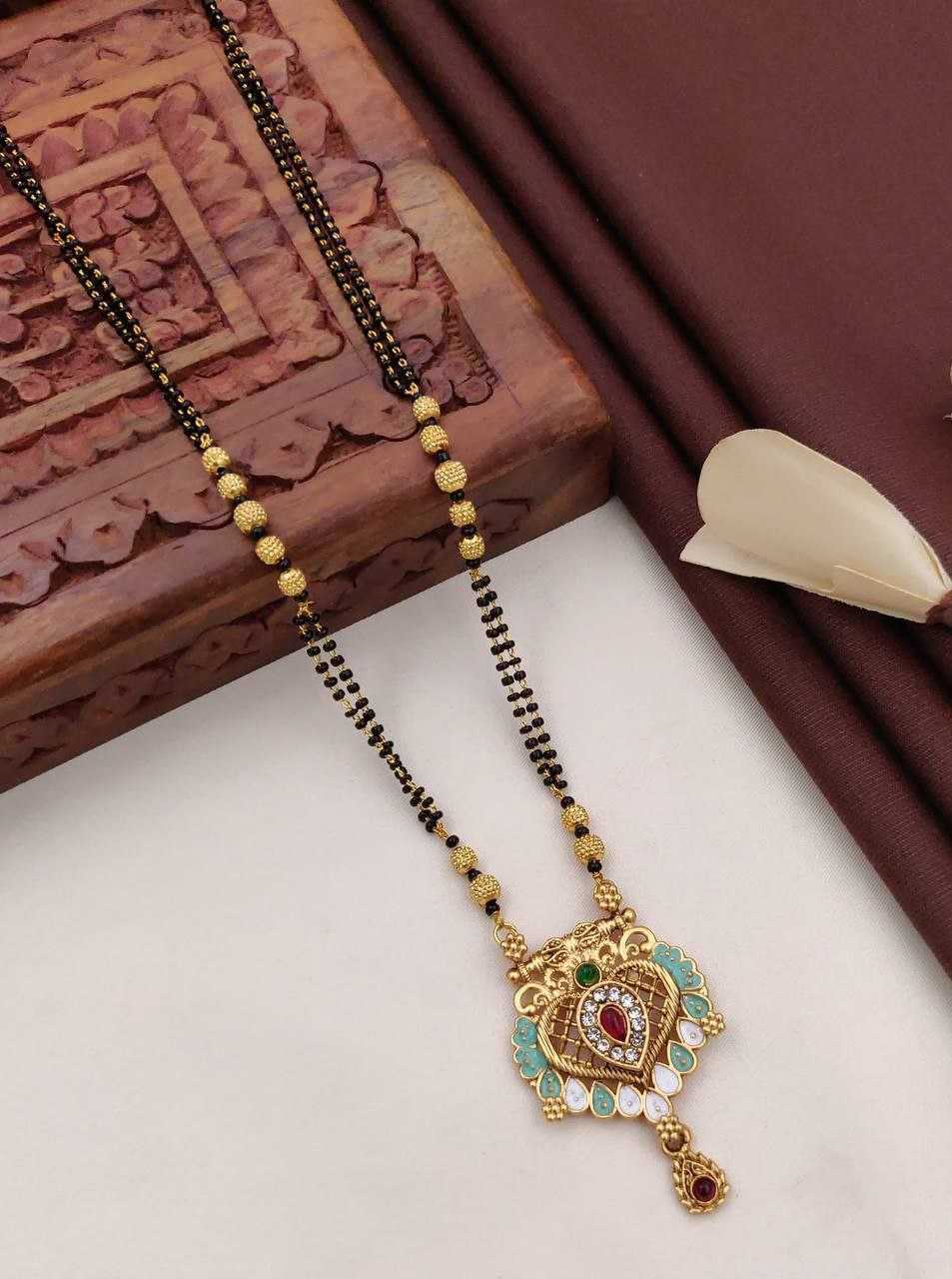 Ynf Fancy Womens Jewellery Wholesale Mangalsutras Gold Chains Matte Finish Jewelry Manufacturer - Jewellery Export