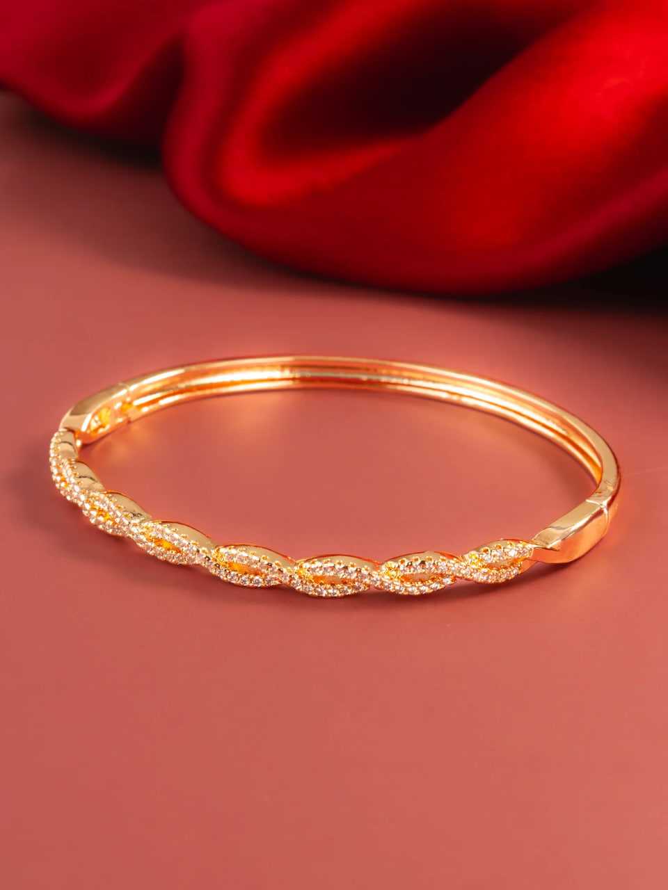 Ynf Brass KESH105 BG2588 Womens Jewellery Wholesale AD Diamond Bangles Brass Gold Bangles Designer Bangles Manufacturer - Jewellery Export
