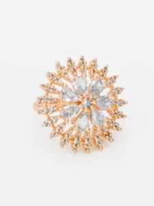 Ynf Brass KESH105 RG1287 Womens Jewellery Wholesale Diamond Rings Fancy Earrings AD Diamond Rings Manufacturer - Jewellery Export