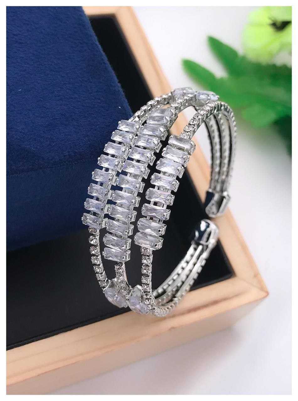 Ynf Brass Womens Jewellery Wholesale AD Diamond Bracelet Diamond Bracelets Fashion Bracelets Manufacturer - Jewellery Export