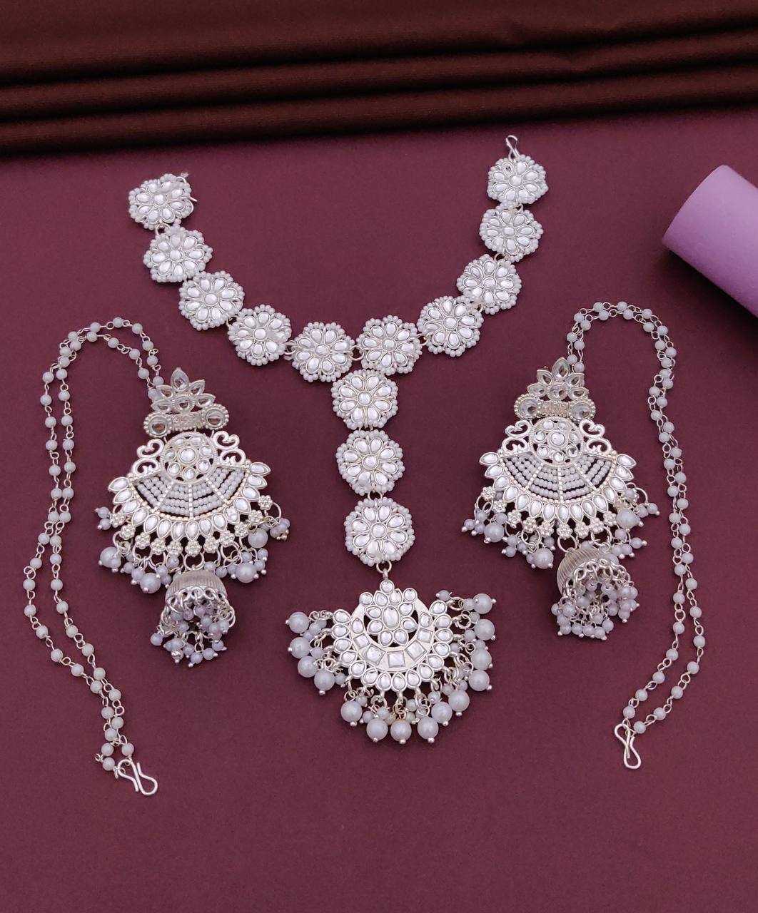 Ynf Fancy KESH483 1 Womens Jewellery Wholesale Fancy Mala Necklaces Necklaces Set Antique Necklaces Set Manufacturer - Jewellery Export