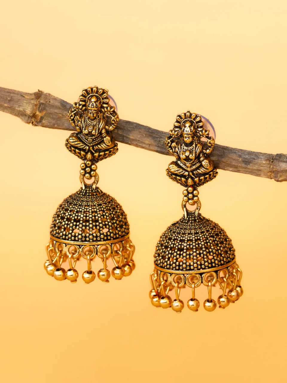 Ynf Alloy KESH105 ER4092 Womens Jewellery Wholesale Traditional Jewelry Jhumka Earrings Gold Plated Jewelry Manufacturer - Jewellery Export