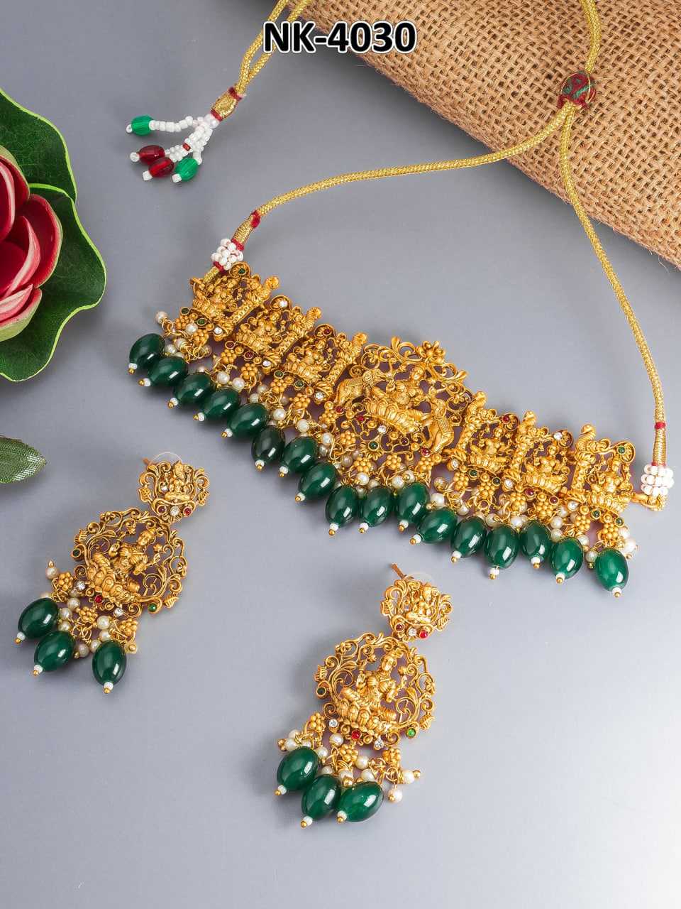 Ynf Brass KESH105 NK4030 Womens Jewellery Wholesale Choker Necklaces Temple Jewelry Manufacturer - Jewellery Export