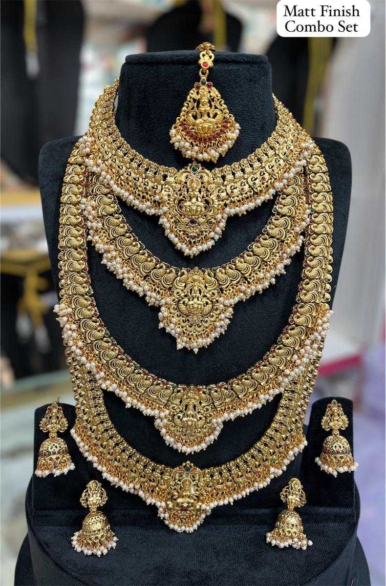 Ynf Brass KESH494 03 Womens Jewellery Wholesale Long Sets Bridal Jewelry Sets Artificial Bridal Jewelry Manufacturer - Jewellery Export