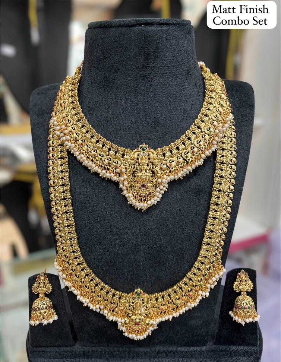Ynf Brass KESH494 04 Womens Jewellery Wholesale Long Sets Bridal Jewelry Sets Artificial Bridal Jewelry Manufacturer - Jewellery Export