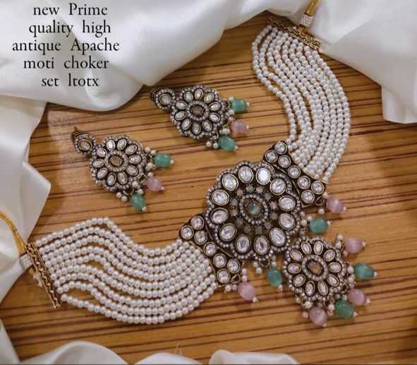 Ynf Brass KESH494 10 Womens Jewellery Wholesale Choker Necklaces Bridal Jewelry Sets Artificial Bridal Jewelry Manufacturer - Jewellery Export