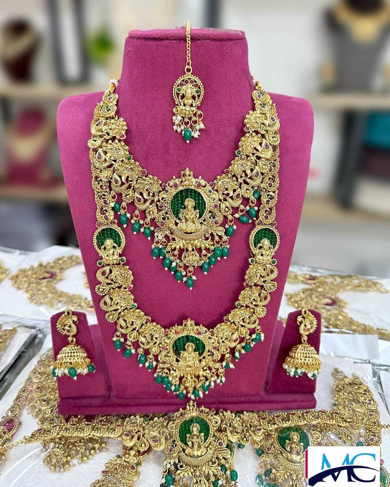 Ynf Brass KESH494 13 Womens Jewellery Wholesale Long Sets Bridal Jewelry Sets Artificial Bridal Jewelry Manufacturer - Jewellery Export