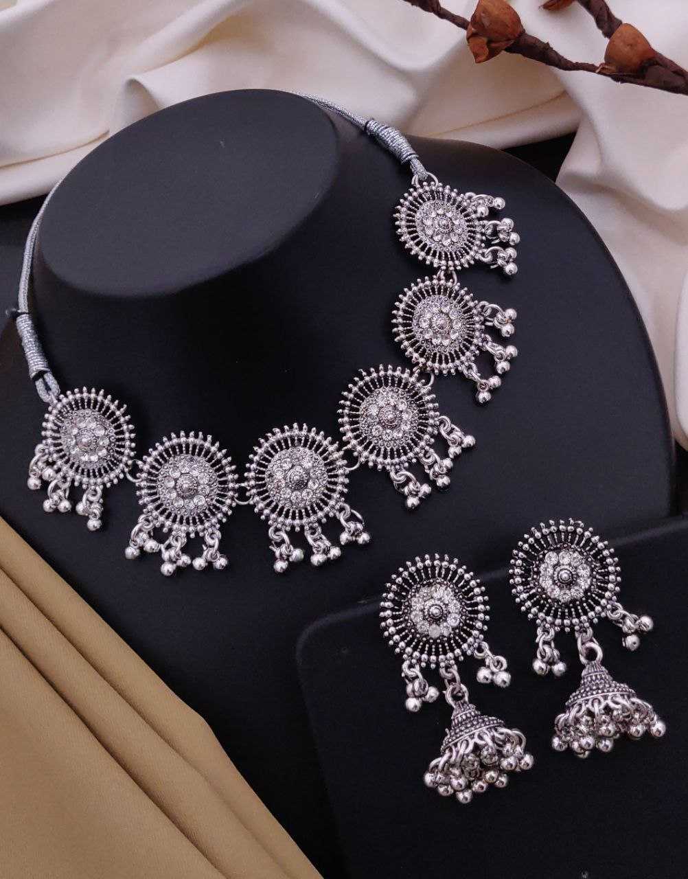 Ynf Brass KESH193 Womens Jewellery Wholesale Oxidized Jewellery Set Manufacturer - Jewellery Export