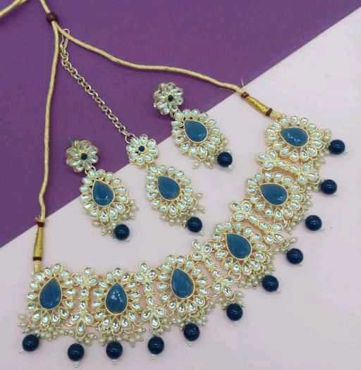 Ynf Brass KESH494 Womens Jewellery Wholesale Necklaces Set Antique Necklaces Set Fashion Necklace Manufacturer - Jewellery Export