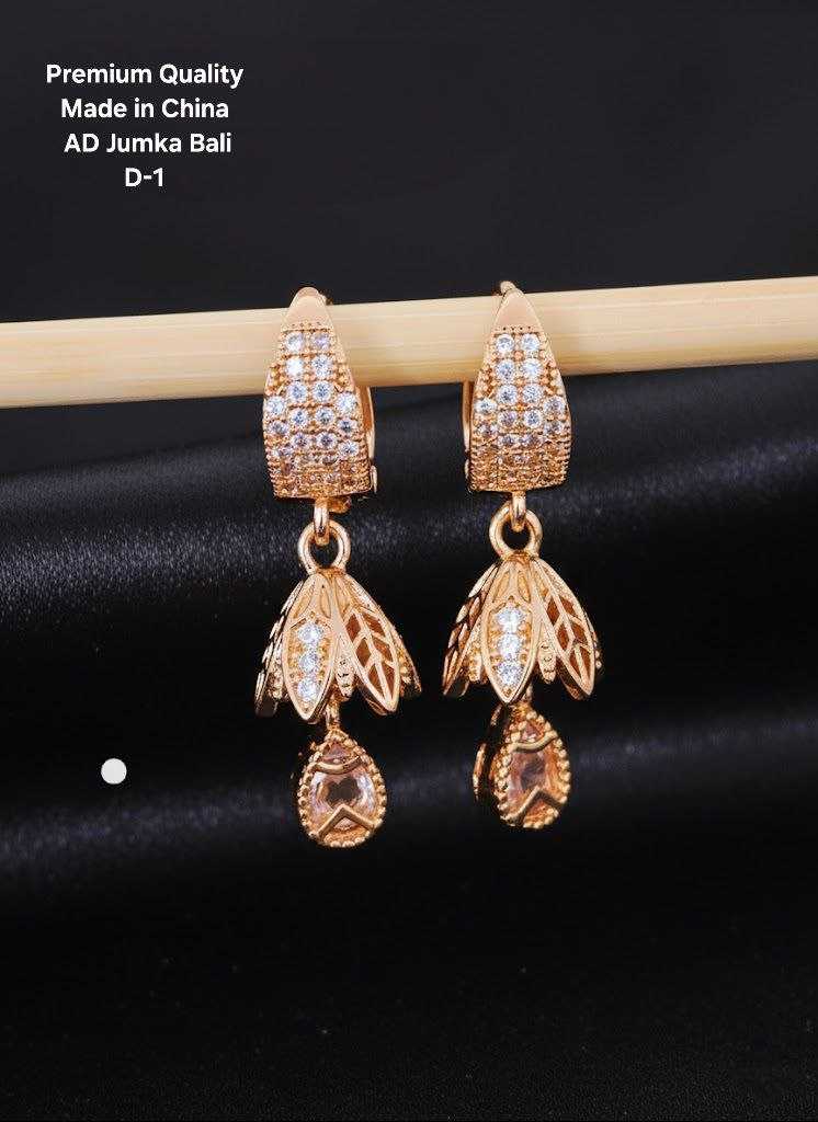 Ynf Brass Womens Jewellery Wholesale Fancy Earrings AD Diamond Earring Artificial Earring Manufacturer - Jewellery Export