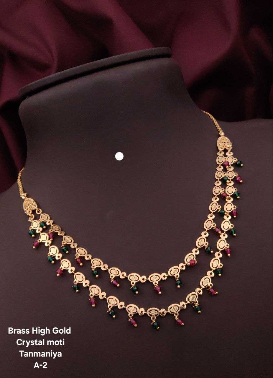 Ynf Brass Womens Jewellery Wholesale Fancy Mala Necklaces Golden Necklace Set Artificial Necklace Sets Manufacturer - Jewellery Export