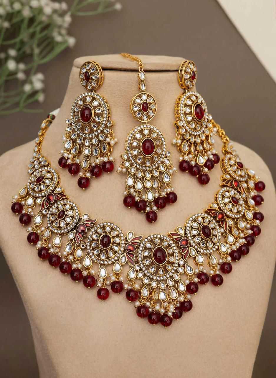 Ynf Gold Plated Womens Jewellery Wholesale Choker Necklaces AD Diamond Necklace Designer Crystal Necklaces Manufacturer - Jewellery Export