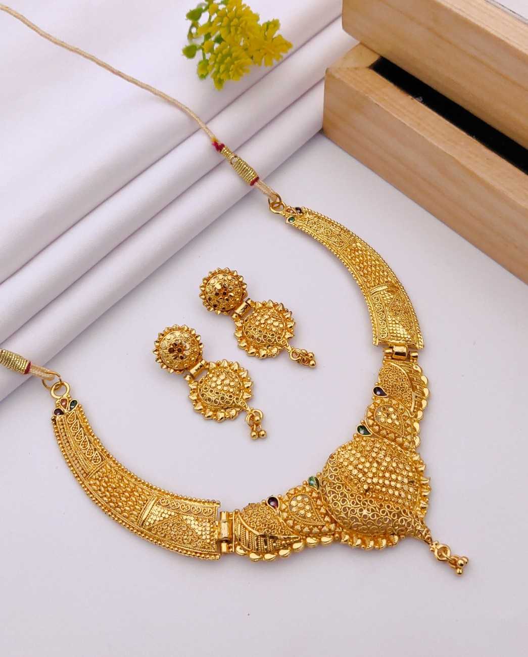 Ynf Brass KESH191 1 Womens Jewellery Wholesale Artificial Necklaces Stone Studded Jewelry Artificial Bridal Jewelry Manufacturer - Jewellery Export