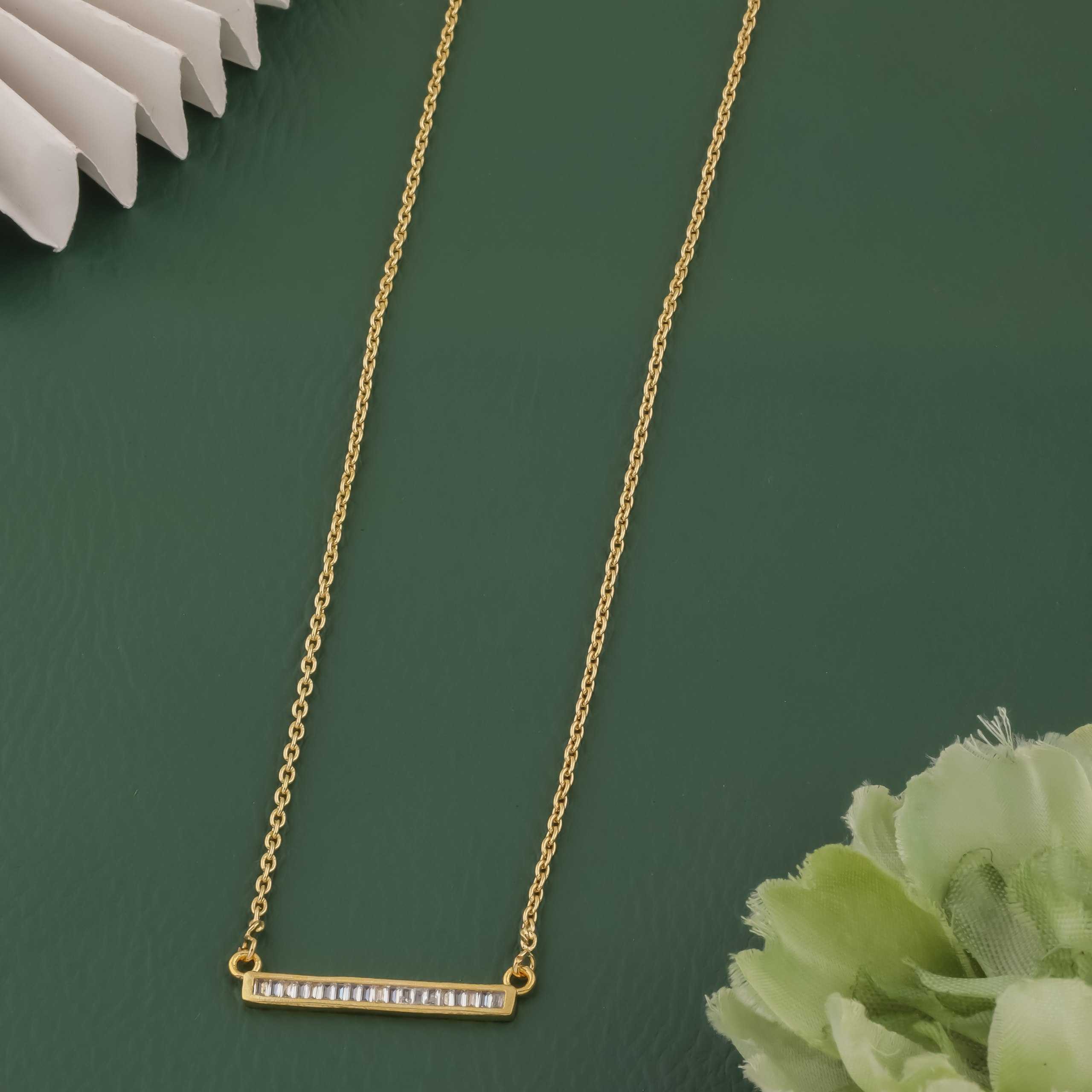 Ynf Brass KESH191 1 Womens Jewellery Wholesale Chain Pendant Set Pendant Manufacturer - Jewellery Export