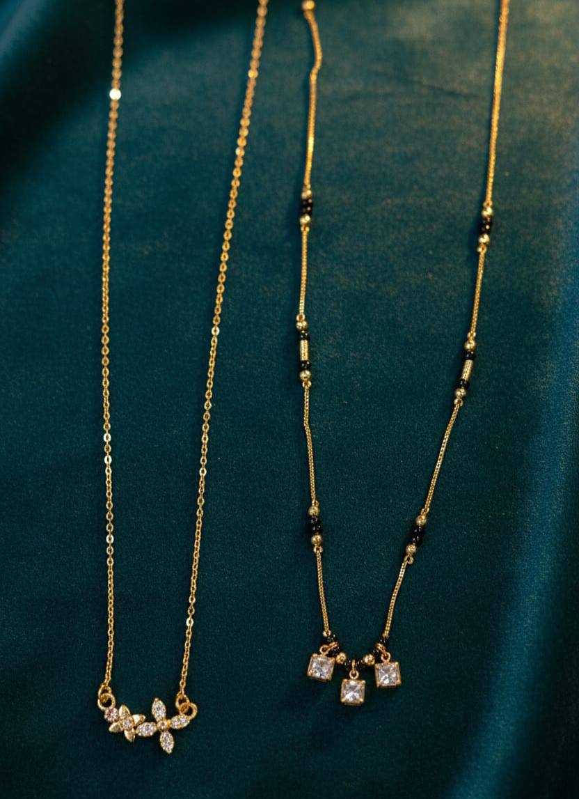 Ynf Brass KESH191 1 Womens Jewellery Wholesale Mangalsutras Gold Chains Stone Studded Jewelry Manufacturer - Jewellery Export