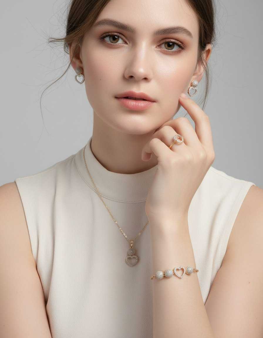 Ynf Brass KESH191 1 Womens Jewellery Wholesale Necklaces Set Fashion Necklace Manufacturer - Jewellery Export