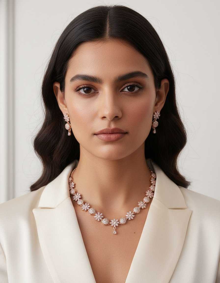 Ynf Brass KESH191 1 Womens Jewellery Wholesale Necklaces Set Pearl Necklace Set Manufacturer - Jewellery Export