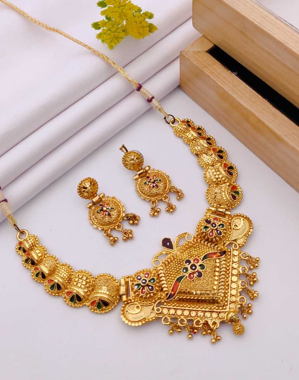 Ynf Brass KESH191 2 Womens Jewellery Wholesale Necklaces Set Pendant Manufacturer - Jewellery Export