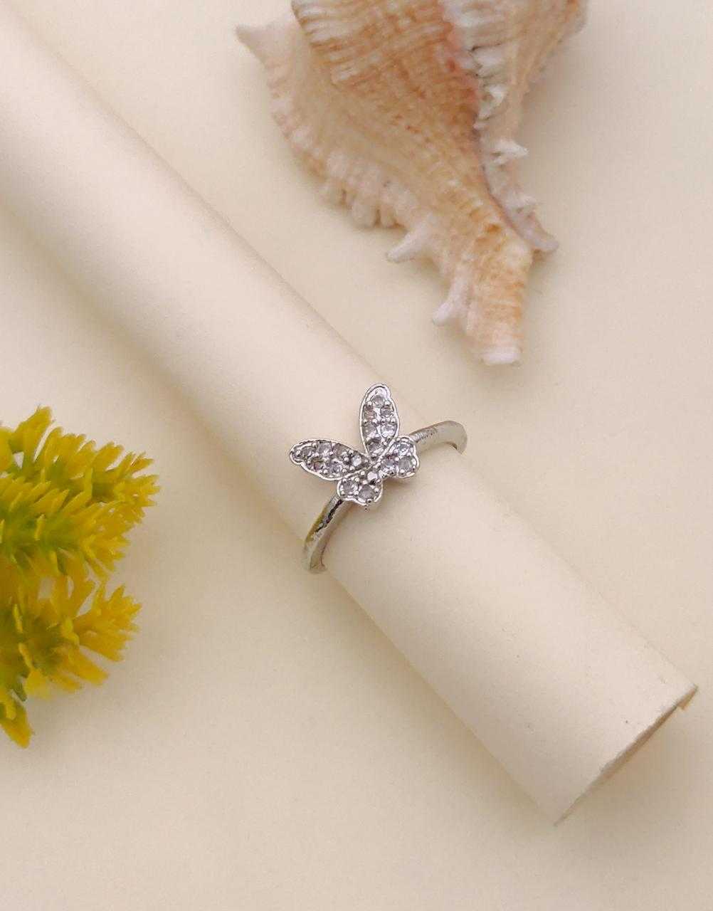 Ynf Brass KESH191 2 Womens Jewellery Wholesale Oxidized Rings AD Diamond Rings Manufacturer - Jewellery Export