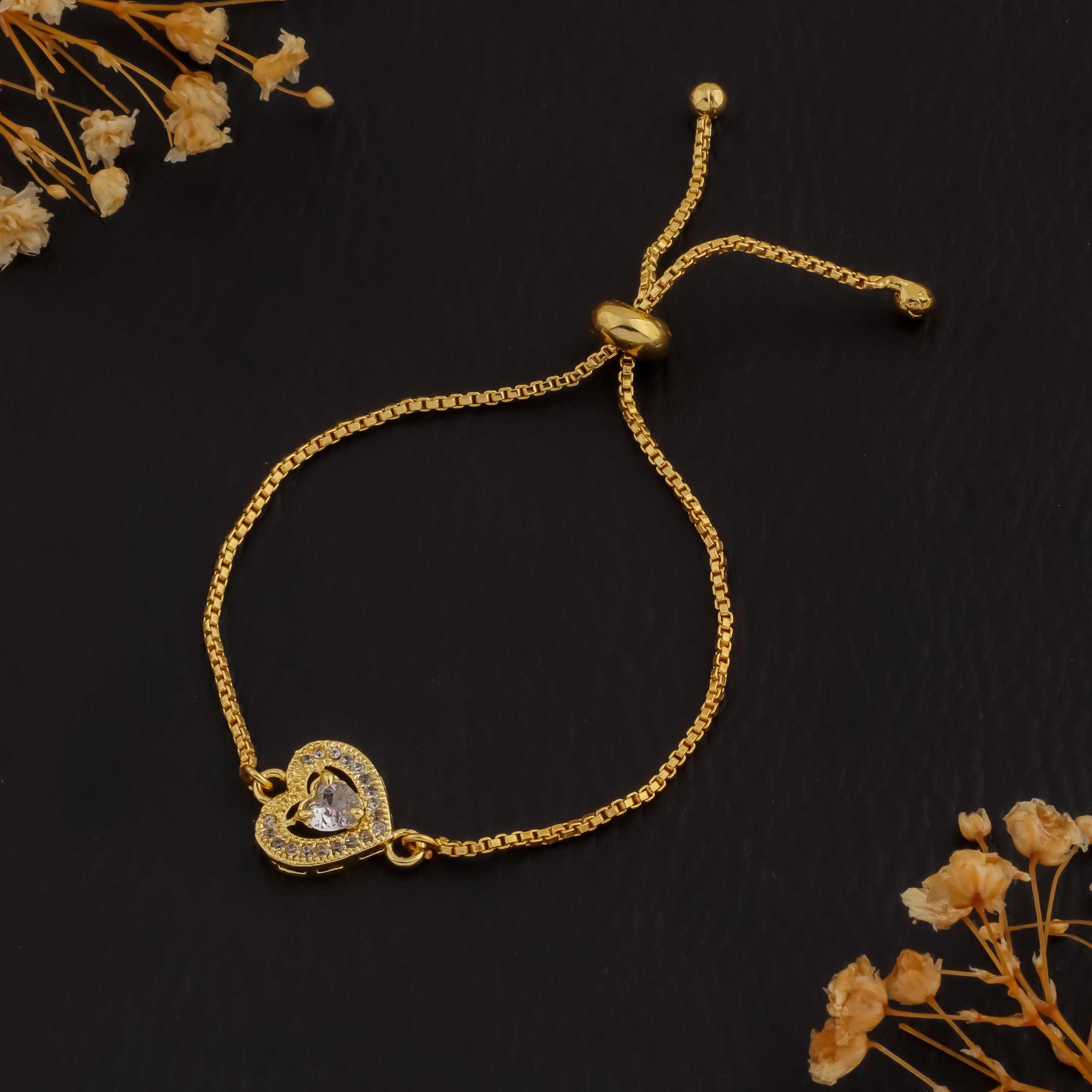 Ynf Brass KESH191 4 Womens Jewellery Wholesale AD Diamond Bracelet Manufacturer - Jewellery Export