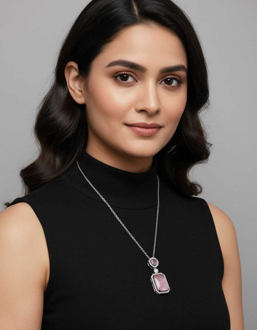 Ynf Brass KESH191 Womens Jewellery Wholesale Chain Pendant Set Pendant Manufacturer - Jewellery Export