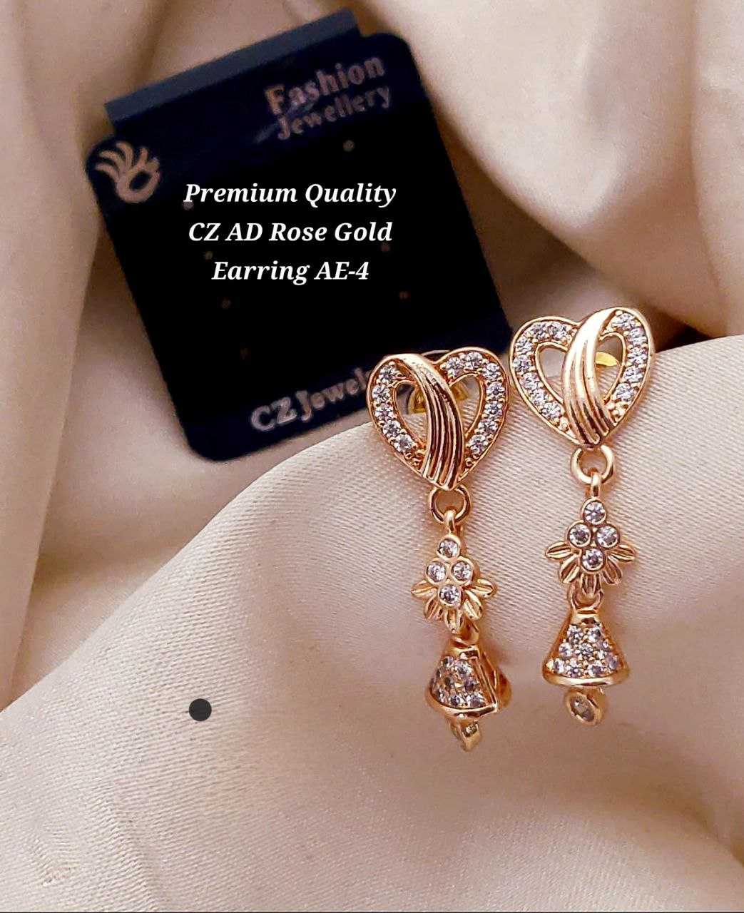 Ynf Brass KESH193 EARRING Womens Jewellery Wholesale Fancy Earrings AD Diamond Earring Party Wear Jewelry Manufacturer - Jewellery Export