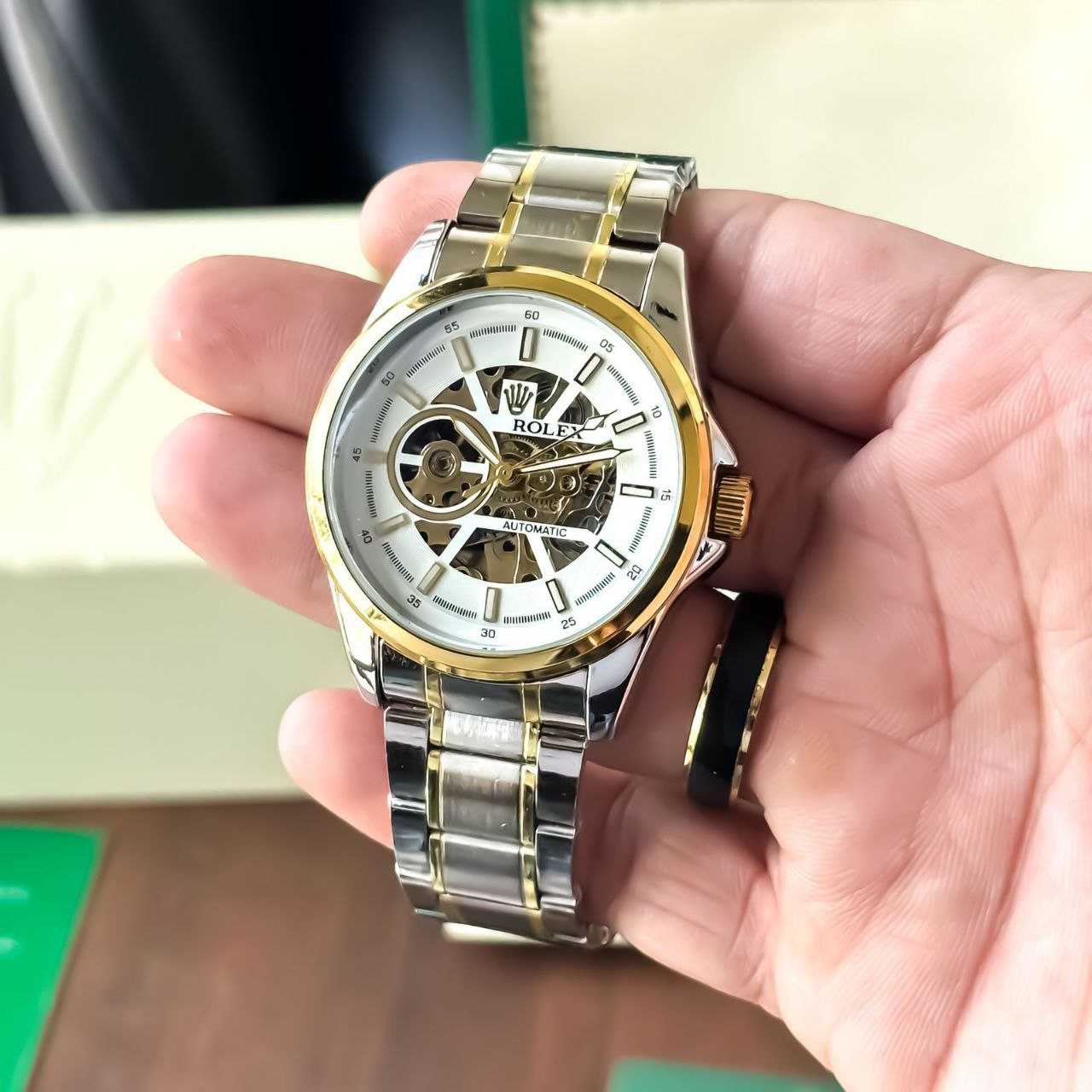 Ynf Brass KESH595 Rolex skeleton Mens Jewellery Wholesale Mens Luxury & Designer Watches Manufacturer - Jewellery Export