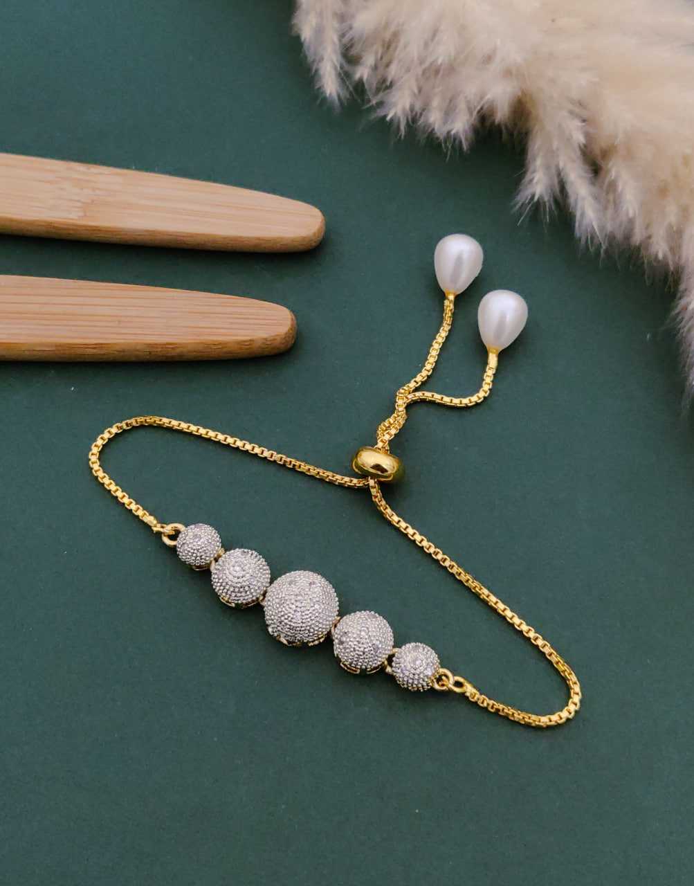 Ynf Gold Plated KESH191 120 Womens Jewellery Festive Collections Wholesale Brass Gold Bangles Golden Bracelet Diamond Bracelets Manufacturer - Jewellery Export